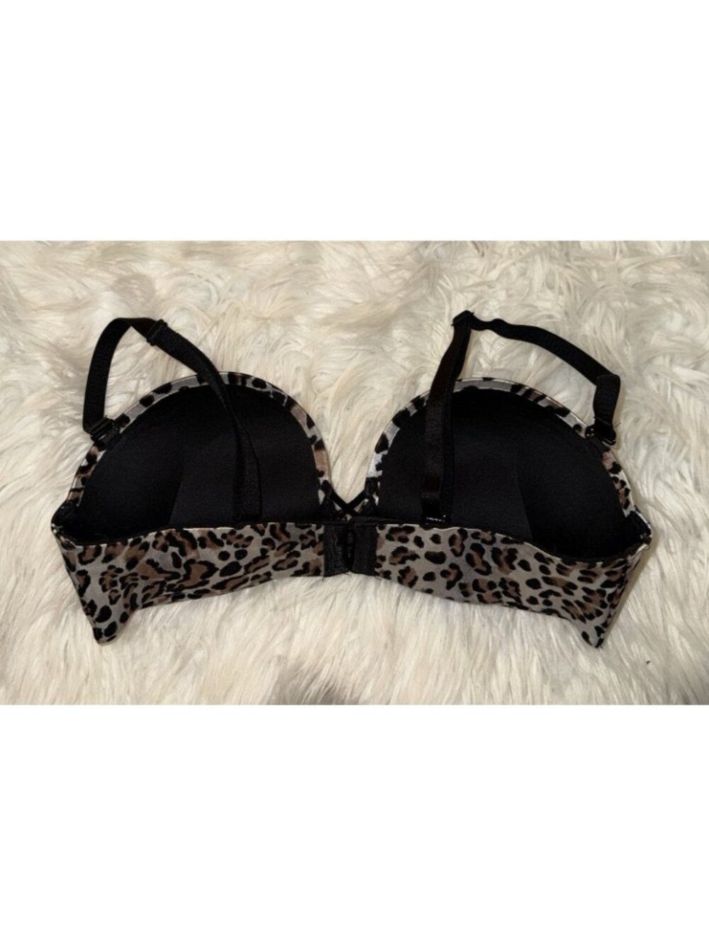 Victorias Secret Miraculous Padded Strapless Bra Super Padded Add 2 Cups UW 34B - Picture 4 of 6
